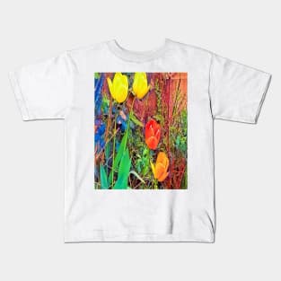 Tulips and the world of flowers Kids T-Shirt